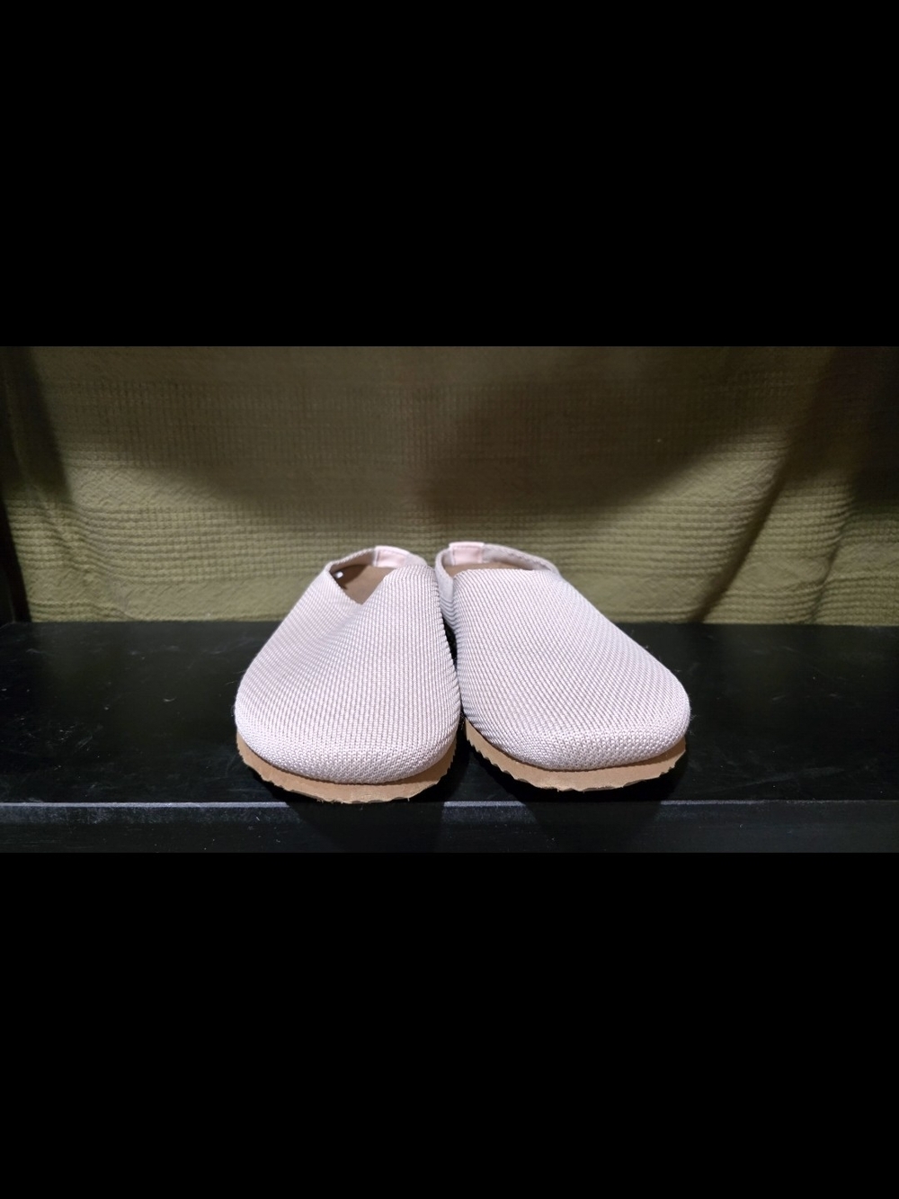 Danskin Women's Slip-On Knit Flats in Light Beige